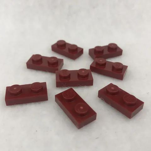 LEGO 3023 Dark Red Plate 1 x 2 (x8)