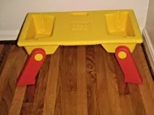 Lego Lap Tray Table Building & Storage Bins 1996 Vintage w/ Folding Legs-Clean