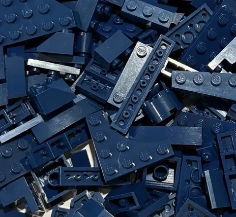 DARK BLUE Lego Lot By Color  1/2 LB Pound 200 Pieces Sorted Bulk