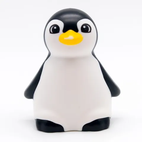 LEGO DUPLO Penguin Animal Figure Black White Zoo Polar Yellow Beak 84210pb01