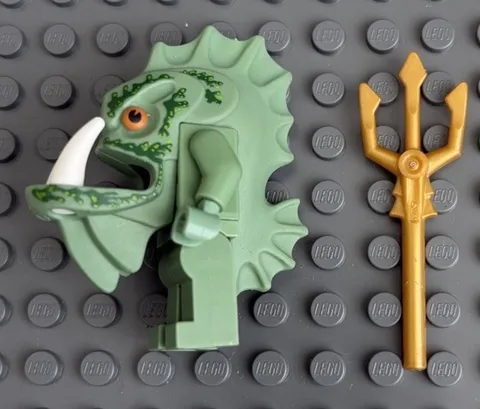 Lego Minifigure Atlantis Barracuda Guardian with Trident atl015 7978 7985