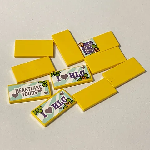 Lego 87079 Yellow Replacement Add-on Pieces Parts Lot of 10