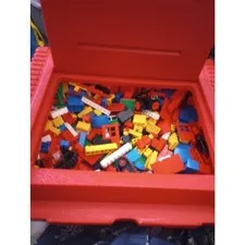 Copied - 1980s vintage town lego city set minifigs and case