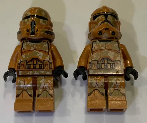 Lego Star Wars Lot of (2) Geonosis Clone Trooper Minifigure