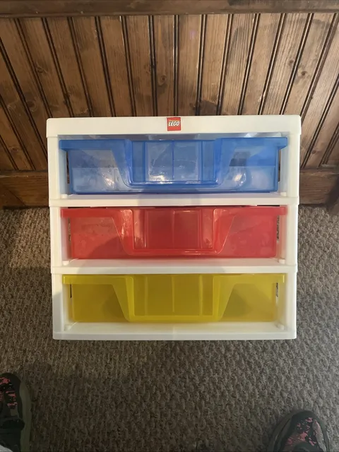 LEGO IRIS 3 Drawer Storage Tower Bin Organizer Container LEGO Sorting Tower
