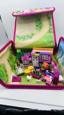 LEGO 4625 Pink House Storage Case Partial Set Minifigure Instructions Clean