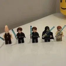 Lego Star Wars Minifigure Lot Obi-Wan, 2X Anakin, ki adi mundi, Barris Offee