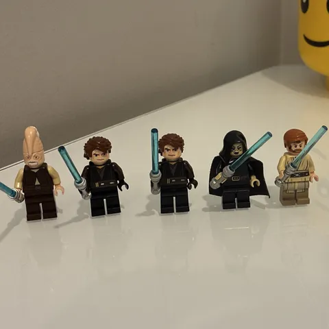 Lego Star Wars Minifigure Lot Obi-Wan, 2X Anakin, ki adi mundi, Barris Offee