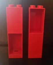 DUPLO LEGO CODE 6462 Wall with Drawer Slots on Two Sides x2