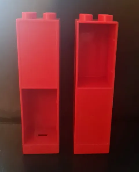 DUPLO LEGO CODE 6462 Wall with Drawer Slots on Two Sides x2