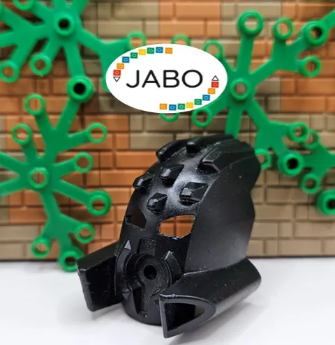 ( S17 / 4 / 1 ) LEGO Bionicle 47302 Mask Ruru (Toa Metru) Black