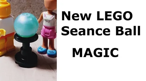 New LEGO Magic Ball Seance Blue Swirl on Stand Gypsy Fortune Teller See Future