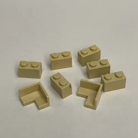 Lego 3004 31959 Beige Replacement Parts Pieces Lot of 8