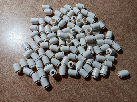 LEGO BULK LOT OF 100 WHITE 1X1 ROUND BRICKS #3062B