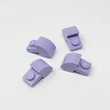 5841 LEGO Parts Slope 2x1 Curved w/ Cutout LAVENDER (4)