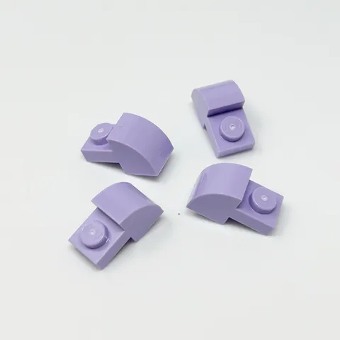 5841 LEGO Parts Slope 2x1 Curved w/ Cutout LAVENDER (4)