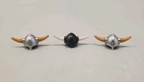 Lego Viking Helmet With Horns Lot Of 3 Minifigure Accessory Hat Head Gear