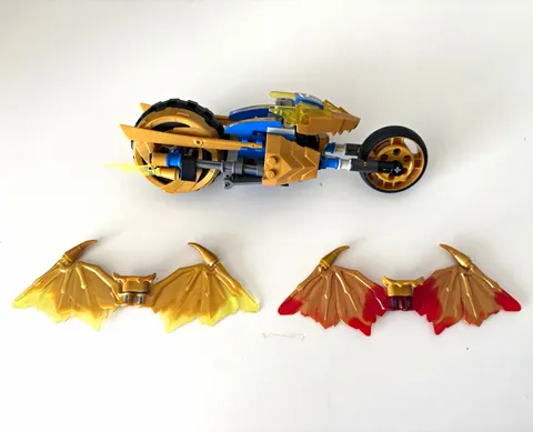 LEGO NINJAGO Jay's Golden Dragon Motorbike Vehicle w/ Wings