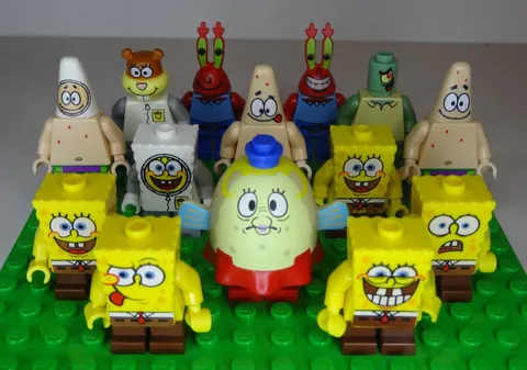 LEGO 14 x Spongebob Squarepants Minifigure Lot Mrs Puff Patrick Sandy Mr Crabs