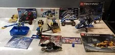 7 Vintage Lego Technics 2129, 2544, 8226, 8238, 8252, 8444, 8445, 8503, 8512