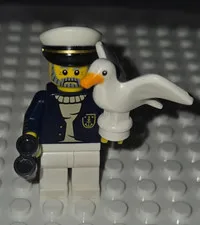 LEGO Collectable Minifigure 71001 Series 10 - Sea Captain With Seagull