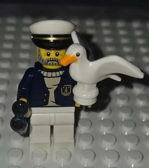 LEGO Collectable Minifigure 71001 Series 10 - Sea Captain With Seagull