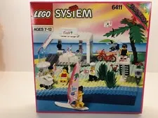 Lego Town: Sand Dollar Café 6411 New - Sealed Bags In Open Box