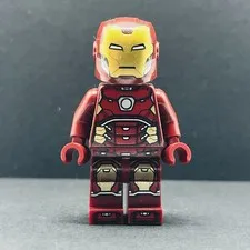 Lego Minifigure Iron Man - Silver Hexagon on Chest sh0612 Super Heroes