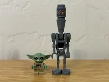 Lego Star Wars IG-11 and Grogu minifigures