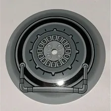 LEGO Dish 10 x 10 Inverted Radar w/ Star Wars Tank Droid Pattern 50990pb04 10x10