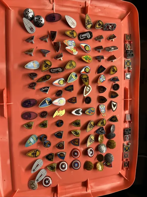 Lego Superheroes Flag Shield Castle Lot Rare Vintage