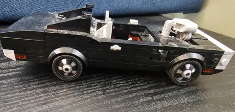 lego bricks car partially built - use for parts or finish it in your own style