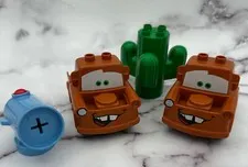 LEGO Duplo Disney Pixar Cars Tow Mater Building Toy Lot 2012 & 2010 - EXC