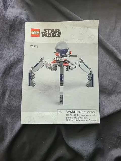 LEGO Star Wars 75372 Tri Droid Instructions Only