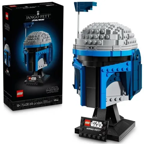 LEGO Star Wars Jango Fett Helmet Collectible Building Set 75408, New, Ages 18+