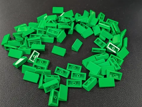 Lego x100 New Bright Green Slope 30 1 x 2 x 2/3 # 85984 Lot MOC Parts Bulk