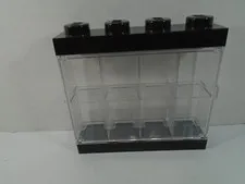 LEGO BLACK / CLEAR DISPLAY CASE (LOOK) HOLDS 8 FIGURES