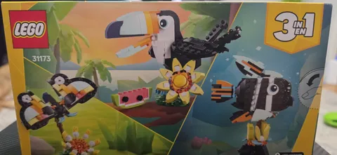LEGO Creator 3 in 1 Tropical Toucan 31173 New Sealed Crushed Box 225 pcs