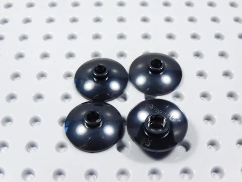 LEGO Lot of 4 Black 2x2 Round Radar Dish Saucers BR