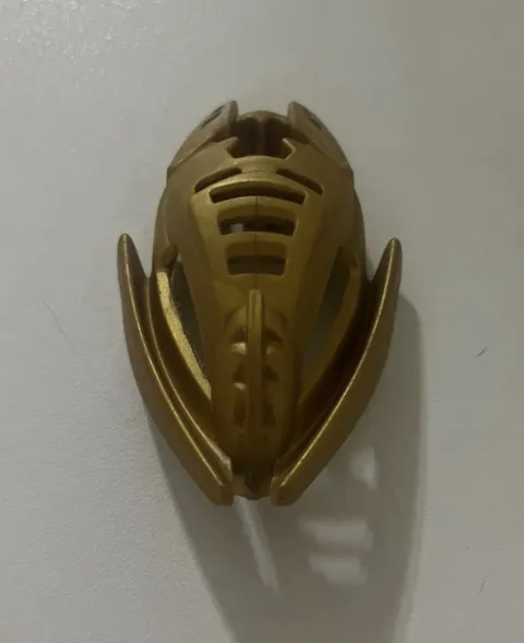 Lego Bionicle Kanohi Kraahkan Mask-Pearl Gold Very Rare authentic