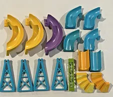 LEGO Playground 16 piece Lot - Slides Stairs Chutes