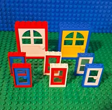 Vintage Lego Doors And Windows. 8 Pieces.