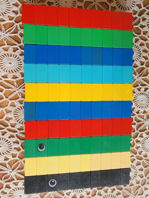 Lot of 100 Duplo Lego 2x2 Bricks Building Blocks Lot 2