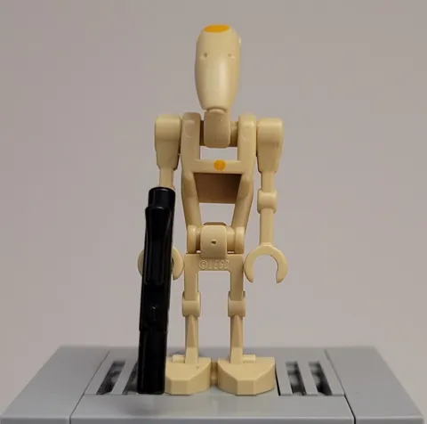 LEGO Star Wars - Battle Droid Commander Minifigure & Blaster - Tan w/Dot sw0415 