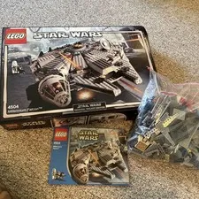 LEGO Star Wars: Millennium Falcon (4504) Complete Set Open Box W Instruc N Figs