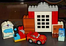 Lego Duplo Disney Cars McQueen's Visit to Doc's Garage 10456 Incomplete READ