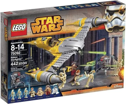 Lego Naboo Starfighter 75092 Star Wars 100% Complete Set Anakin Skywalker no Box
