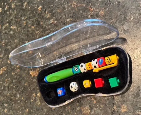 Lego Writing System Pen Soccer Theme Original Case TESTED 1999 VTG Incomplete