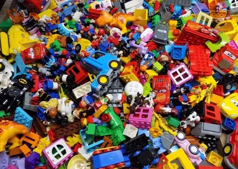 5 POUNDS Lego Duplo Super Fun Lot Minifigures Animals Toys WASHED Random