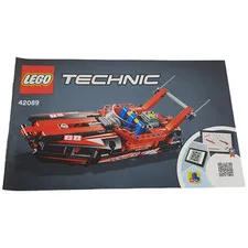 Lego 42089 Technic Power Boat INSTRUCTION MANUAL ONLY 2019 Retired 8+ USA Vgood